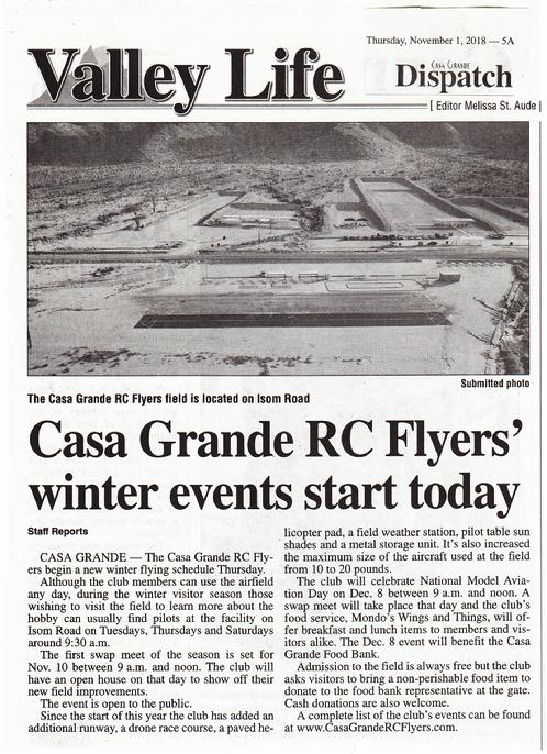Casa Grande Dispatch November 1, 2018