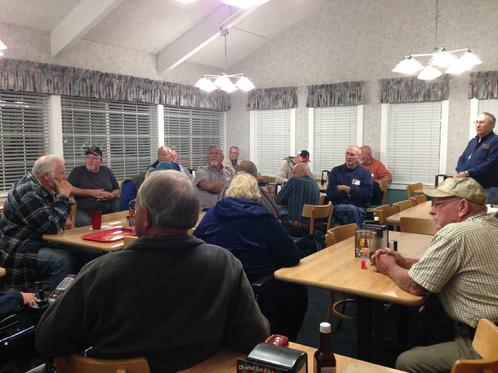 Club meeting at the Golden Corral on December 4, 2013.  Free drawing for a Li-Poly battery charger took place.